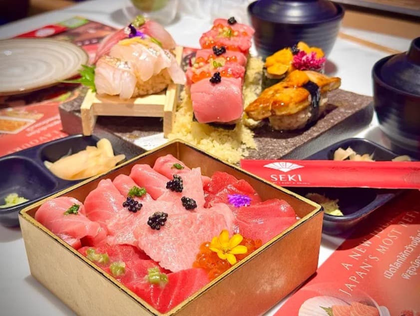 料理：ボリューム感のあるSUSHI SEKIの本鮪セット