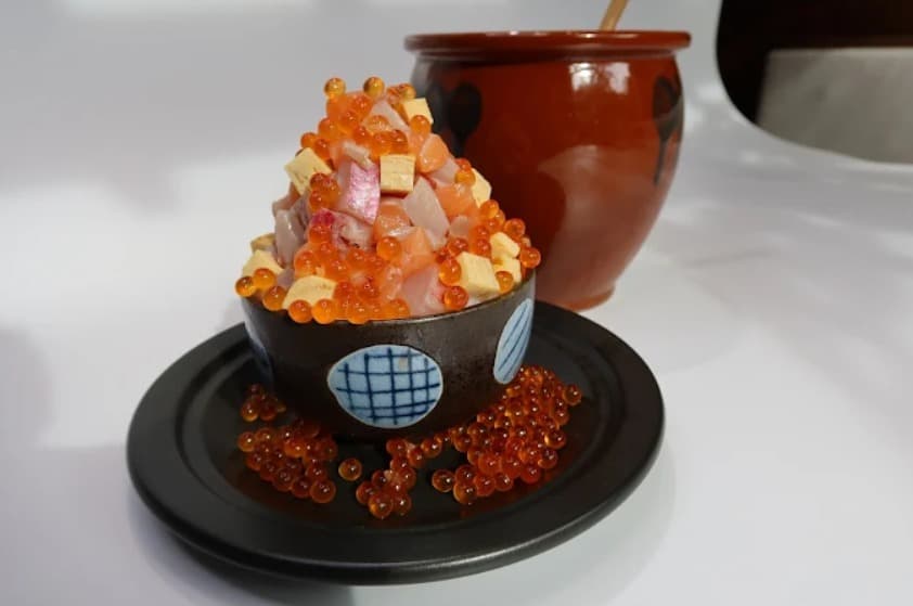 料理：溢れんばかりのHokkaido Restaurant Genshiyakiのいくら丼