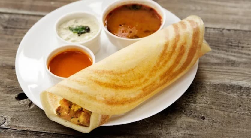 料理：もちっとした食感が楽しめるDosa Express Sukhumvit 22のドーサ