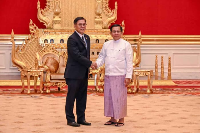ミャンマー大統領がタイ訪問