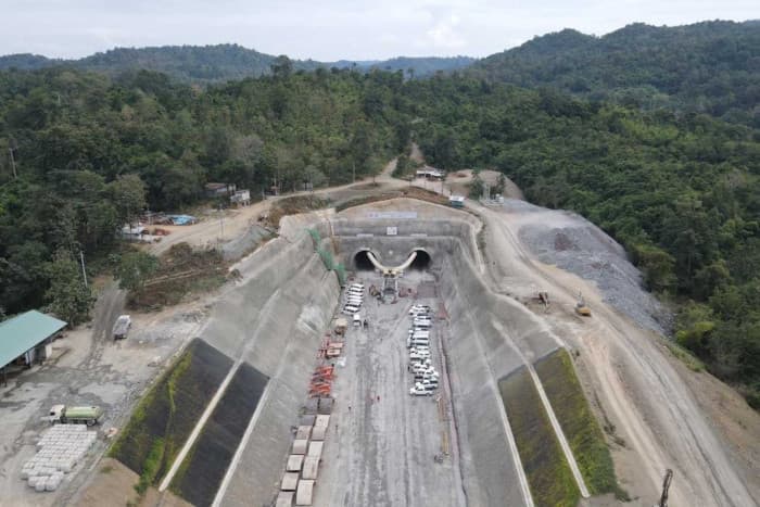 タイ最長の鉄道トンネル、進展中